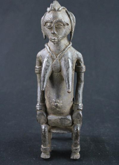 Cöte d'Ivoire, Senoufo, Ancienne Statue Votive en Bronze 2