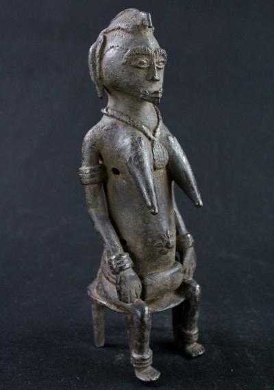 Cöte d'Ivoire, Senoufo, Ancienne Statue Votive en Bronze 2