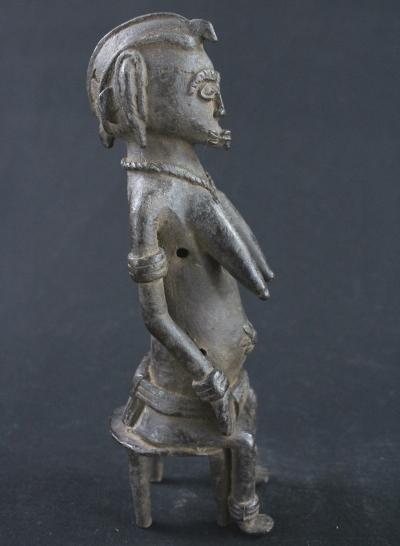 Cöte d'Ivoire, Senoufo, Ancienne Statue Votive en Bronze 2