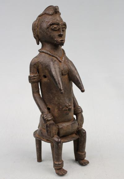 Cöte d'Ivoire, Senoufo, Ancienne Statue Votive en Bronze 2