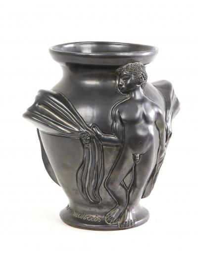 Jean MARAIS (1913-1998) Vase aux nus, Terre cuite vernissée 2