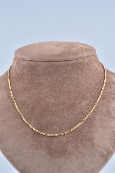 Collier en or jaune 18 carats. Maille jaseron 2