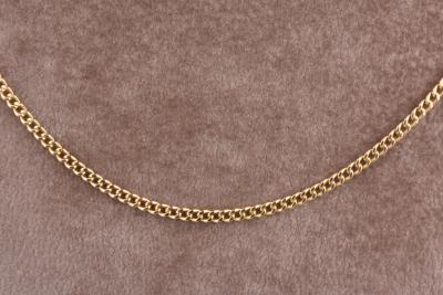 Collier en or jaune 18 carats. Maille jaseron 2