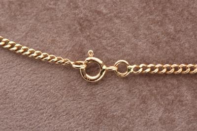 Collier en or jaune 18 carats. Maille jaseron 2