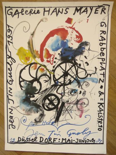 Jean TINGUELY - Affiche originale d’exposition - signée au feutre - Düsseldorf - 1991 2