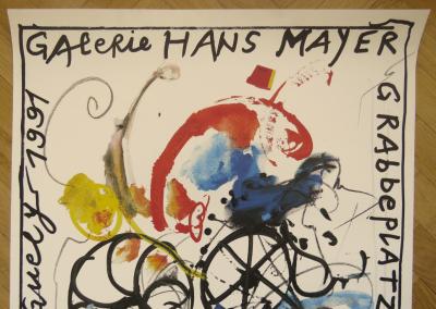 Jean TINGUELY - Affiche originale d’exposition - signée au feutre - Düsseldorf - 1991 2