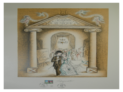 Raymond PEYNET, Vous avez aimé chérie, lithographie signée, timbrée et numérotée 2