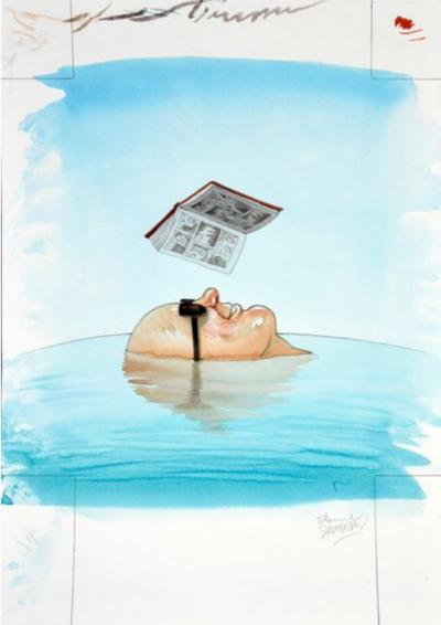 Etienne Davodeau -  Aquarelle Salon BD à la Réunion 2