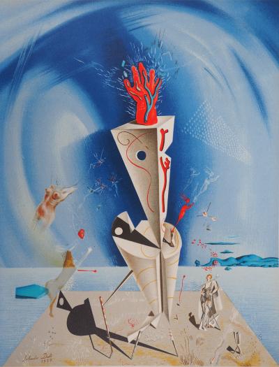 Salvador DALI (d’après) - Appareil et main - 1974 - Lithographie Signée 2