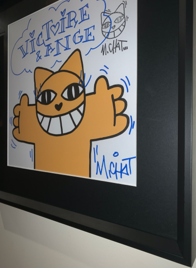 M.Chat (Thoma Vuille) -  Chat souriant  - Dessin 2