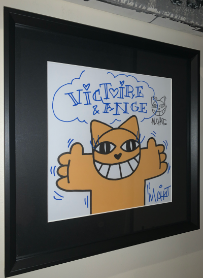 M.Chat (Thoma Vuille) -  Chat souriant  - Dessin 2