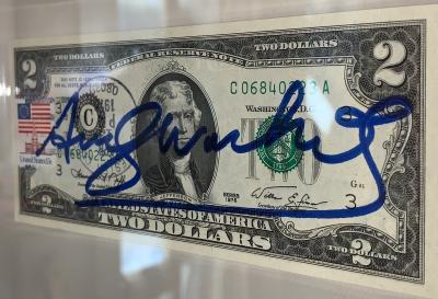 Andy WARHOL - 2$  - Billet de deux dollars signé au crayon 2