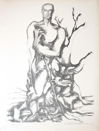 Ossip ZADKINE - Der Schäfer des Geryones, 1960, lithographie 2