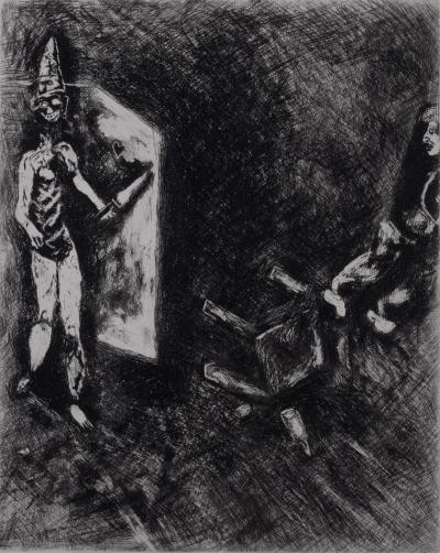 Marc CHAGALL - Fables de la Fontaine: La mort et le malheureux, 1952 - Gravure originale 2