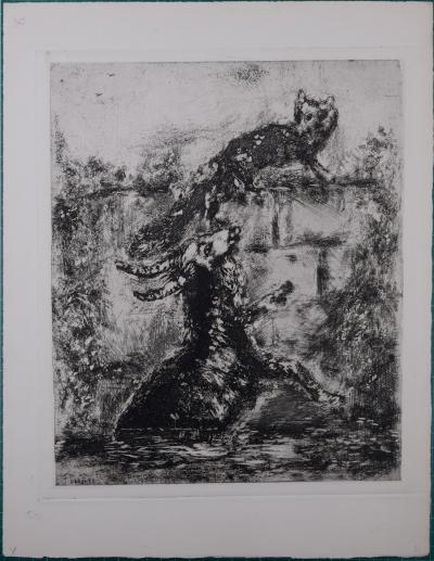 Marc CHAGALL - Le renard et le bouc, 1952 - Gravure à l'eau forte originale 2