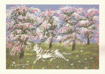 Mady DE LA GIRAUDIERE - Quelle vie de chat, 1992 - Lithographies 2