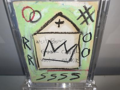 Dans Le Goût de Jean Michel Basquiat  - House Crown - Carte postale rehaussé au pastel 2