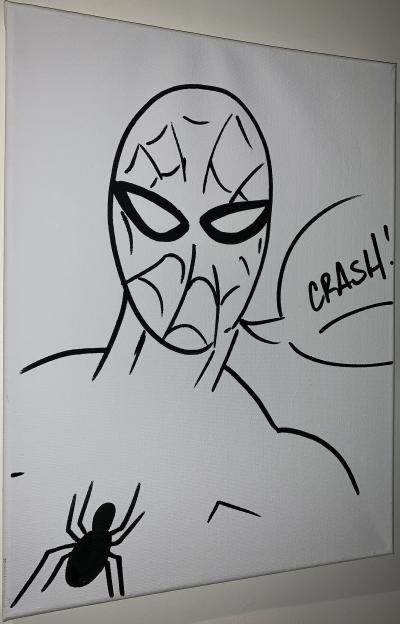 John Matos Crash - Spiderman - Acrylique sur toile  - 2020 2