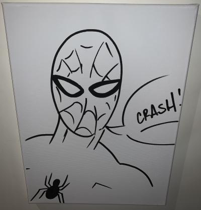 John Matos Crash - Spiderman - Acrylique sur toile  - 2020 2