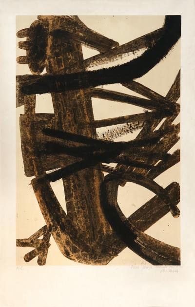 Pierre SOULAGES :Peinture 1947, 1960 - Lithographie signée au crayon 2