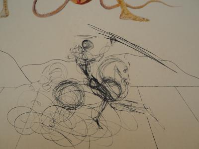 Salvador Dali : Flordali, L’abricot chevalier - Gravure originale signée 2