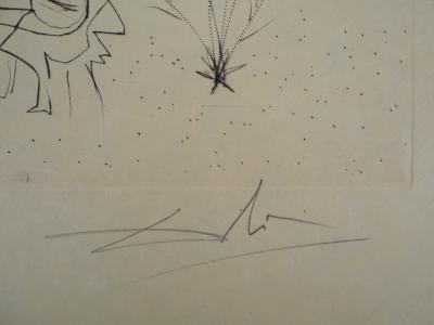 Salvador Dali : Flordali, Pécher Pénitent - Gravure originale signée 2
