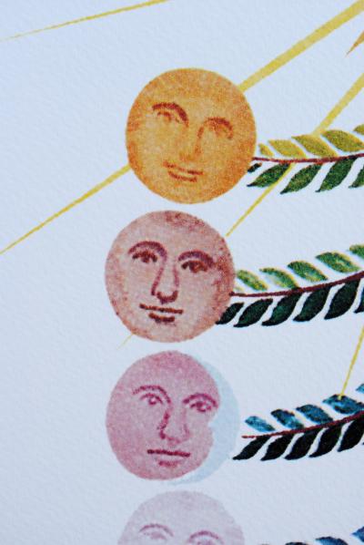 Salvador DALI (d’après) : Flordali - Arbre Lune - Lithographie signée et datée 2