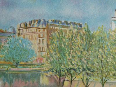 Jean FERNAND - Notre Dame de Paris - Lithographie originale signée au crayon 2