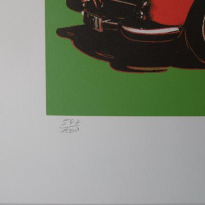Andy WARHOL (d’après) - Mercedes 300 SL  Rouge -  Lithographie 2