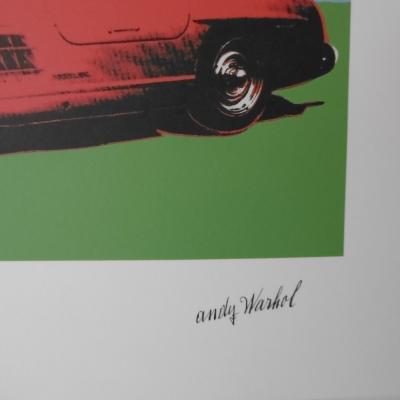 Andy WARHOL (d’après) - Mercedes 300 SL  Rouge -  Lithographie 2