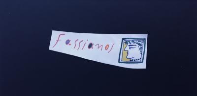 Alecos FASSIANOS - Profil, Dessin original signé 2