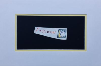 Alecos FASSIANOS - Profil, Dessin original signé 2