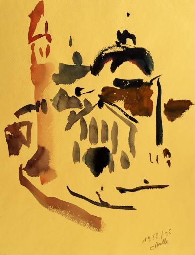 Charles MALLE - Venise, 1995 - Aquarelle originale signée 2