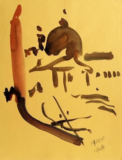 Charles MALLE - Venise, 1995 - Aquarelle originale signée 2
