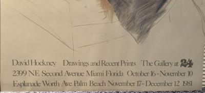 David HOCKNEY - Palm Beach, 1981 - Affiche lithographique originale 2