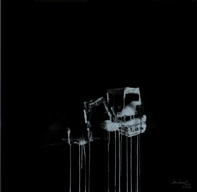 Jean DENANT - Tractopelle, 2018 - Sérigraphie signée et numérotée 2