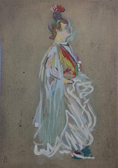 Henri de TOULOUSE-LAUTREC (d’après) - Au cabaret, Lithographie signée, 1927 2