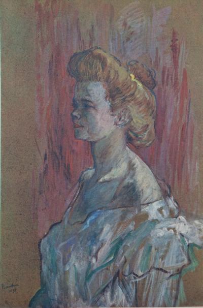 Henri de TOULOUSE-LAUTREC (d’après) - Jeune femme rousse, 1927 - Lithographie signée 2