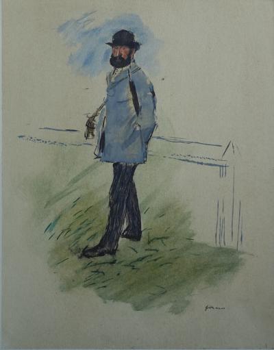 Henri de TOULOUSE-LAUTREC (d’après) - Musique, Le Violoniste, Lithographie signée, 1927 2