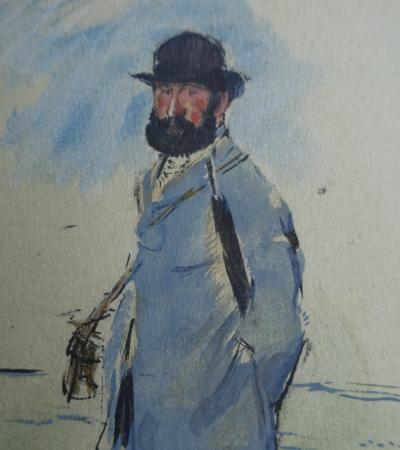 Henri de TOULOUSE-LAUTREC (d’après) - Musique, Le Violoniste, Lithographie signée, 1927 2