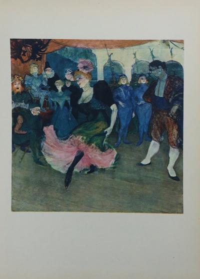 Henri de TOULOUSE-LAUTREC (d’après) - Chilpéric danseuse de cabaret, Lithographie, 1927 2