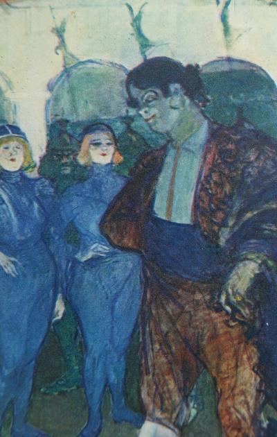 Henri de TOULOUSE-LAUTREC (d’après) - Chilpéric danseuse de cabaret, Lithographie, 1927 2