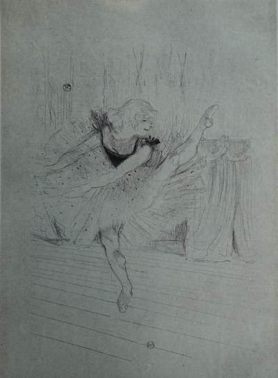 Henri de TOULOUSE-LAUTREC (d’après) - Ida Heath danseuse anglaise du Moulin rouge, 1927 - Lithographie signée 2