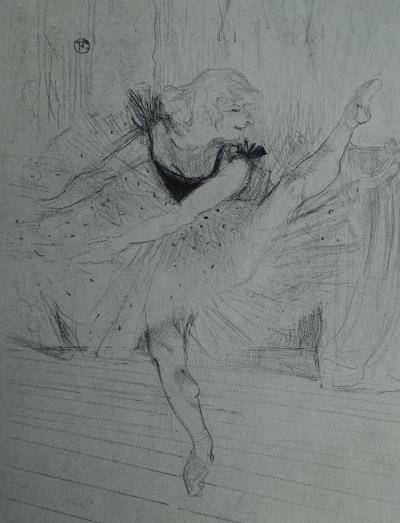 Henri de TOULOUSE-LAUTREC (d’après) - Ida Heath danseuse anglaise du Moulin rouge, 1927 - Lithographie signée 2