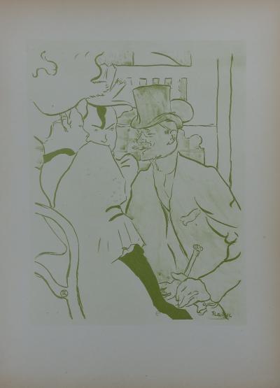 Henri de TOULOUSE-LAUTREC (d’après) - L’anglais au moulin rouge  Lithographie signée, 1927 2