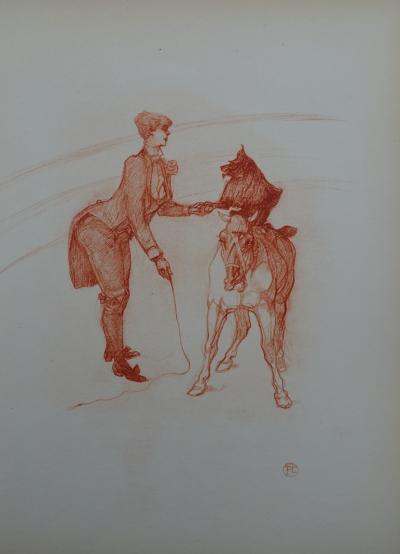 Henri de TOULOUSE-LAUTREC (d’après) - Au cirque, 1927 - Héliogravure signée 2