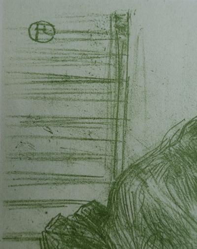 Henri de TOULOUSE-LAUTREC (d’après) - Belle femme au chapeau, Lithographie signée, 1927 2