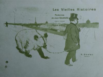 Henri de TOULOUSE-LAUTREC (d’après) - Le dresseur d’ours, Lithographie signée, 1927 2