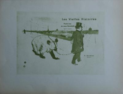 Henri de TOULOUSE-LAUTREC (d’après) - Le dresseur d’ours, Lithographie signée, 1927 2