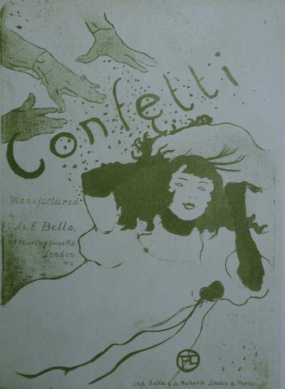 Henri de TOULOUSE-LAUTREC (d’après) - Confetti, 1927 - Lithographie 2